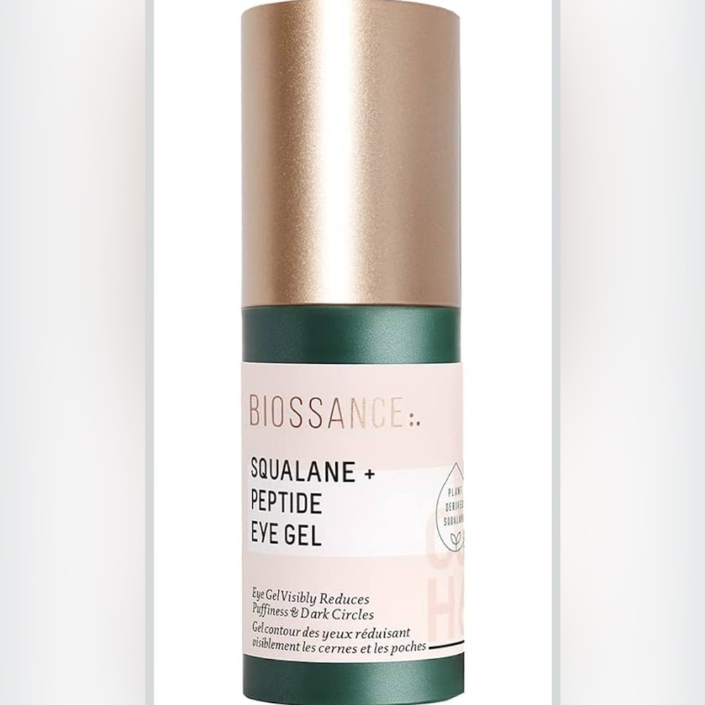 Biossance Squalane + Peptide Eye Gel Full Size Dark Circles Puffiness Hydrating